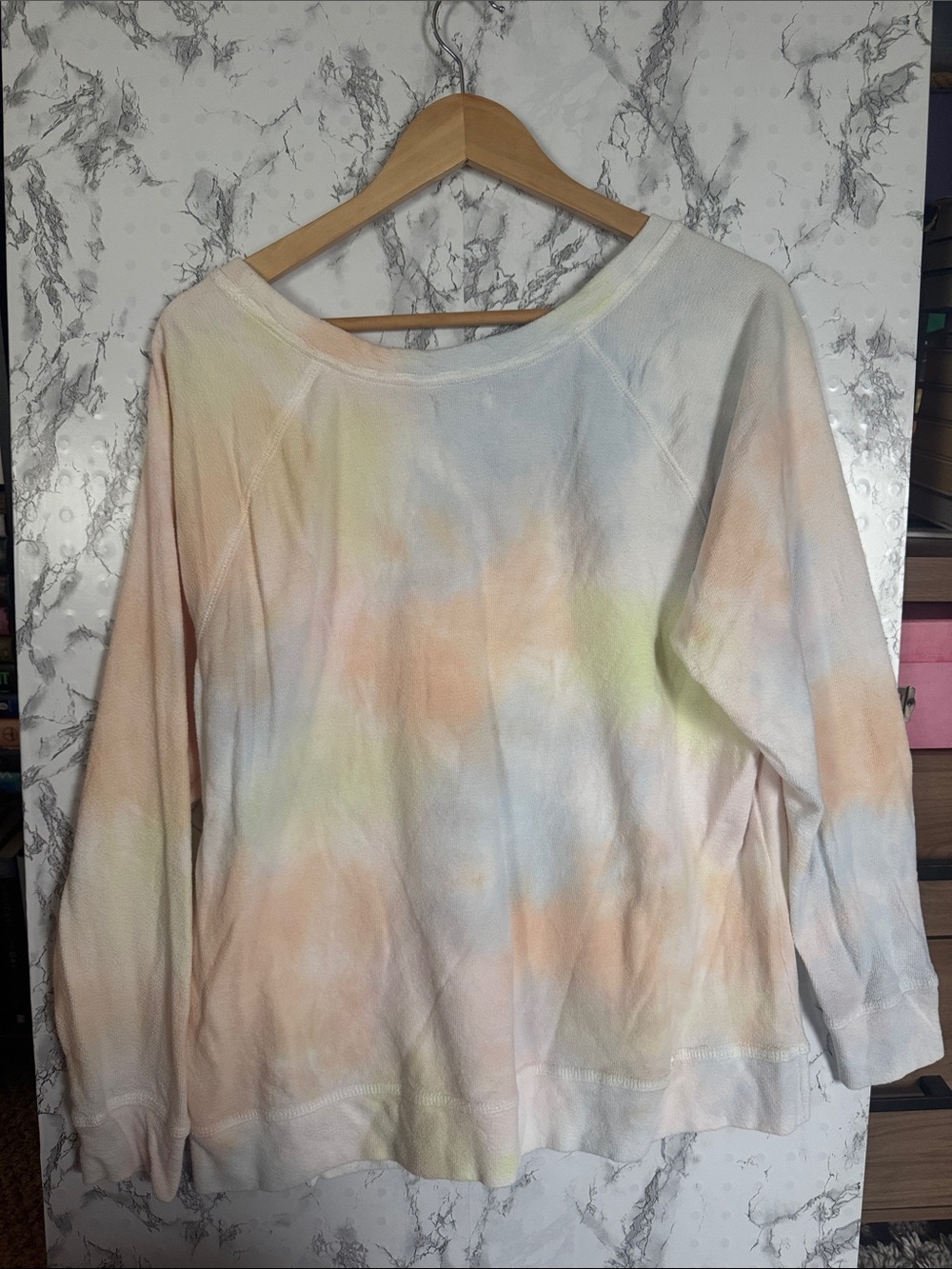 Maurices Crewneck Sweatshirt White-Pastel Tie Dye Size XXL - Picture 6 of 6
